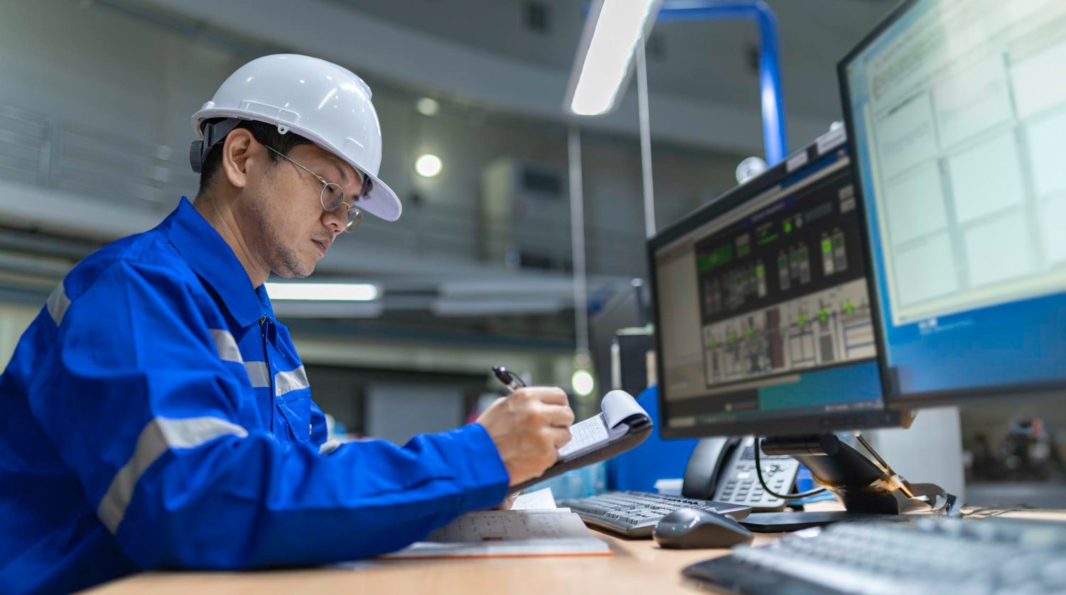 Engineer reviewing and validating an automated inspection program